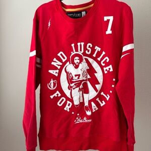 Post Game Red Graphic Crewneck Sweater